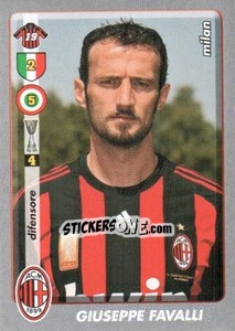 Sticker Giuseppe Favalli - Calciatori 2008-2009 n. 268 - Panini