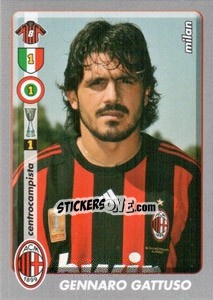 Sticker Gennaro Gattuso - Calciatori 2008-2009 n. 278 - Panini
