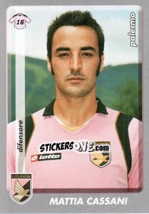 Sticker Mattia Cassani - Calciatori 2008-2009 n. 317 - Panini