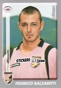 Sticker Federico Balzaretti - Calciatori 2008-2009 n. 323 - Panini