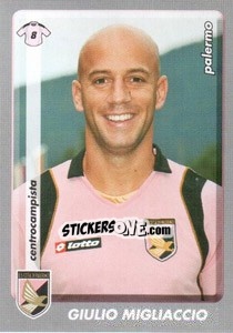 Cromo Giulio Migliaccio - Calciatori 2008-2009 - Panini