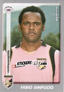 Sticker Fabio Simplicio - Calciatori 2008-2009 n. 328 - Panini
