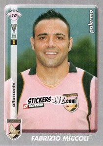 Sticker Fabrizio Miccoli - Calciatori 2008-2009 n. 333 - Panini