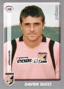 Sticker Davide Succi - Calciatori 2008-2009 n. 335 - Panini