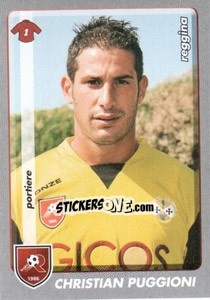 Sticker Christian Puggioni - Calciatori 2008-2009 - Panini