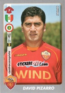 Sticker David Pizarro - Calciatori 2008-2009 n. 376 - Panini