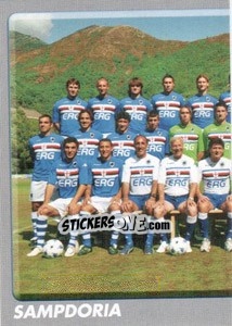 Sticker Sguadra/1(Sampdoria) - Calciatori 2008-2009 n. 390 - Panini