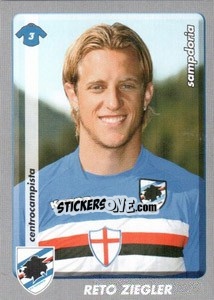 Sticker Reto Ziegler - Calciatori 2008-2009 - Panini