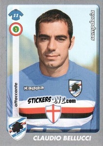 Sticker Claudio Bellucci - Calciatori 2008-2009 - Panini