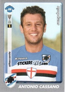 Sticker Antonio Cassano - Calciatori 2008-2009 - Panini