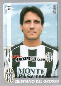 Sticker Cristiano Del Grosso - Calciatori 2008-2009 - Panini