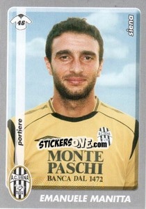 Sticker Emanuele Manitta - Calciatori 2008-2009 - Panini
