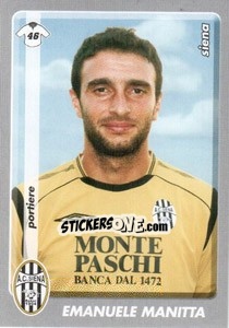 Sticker Emanuele Manitta - Calciatori 2008-2009 n. 432 - Panini