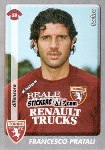 Sticker Francesco Pratali - Calciatori 2008-2009 n. 437 - Panini
