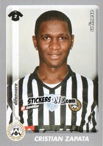 Sticker Cristian Zapata - Calciatori 2008-2009 n. 460 - Panini