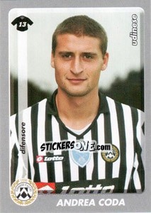 Sticker Andrea Coda - Calciatori 2008-2009 n. 466 - Panini