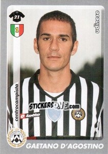 Cromo Gaetano D'Agostino - Calciatori 2008-2009 - Panini