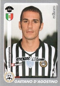 Sticker Gaetano D'Agostino - Calciatori 2008-2009 n. 474 - Panini