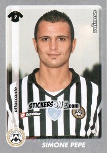 Sticker Simone Pepe - Calciatori 2008-2009 - Panini