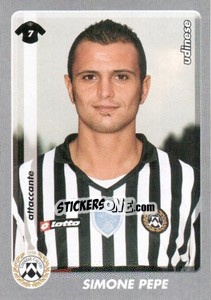Sticker Simone Pepe - Calciatori 2008-2009 n. 477 - Panini