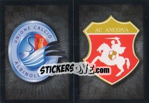 Sticker Scudetto (Albinoleffe/Ancona) - Calciatori 2008-2009 n. 481 - Panini