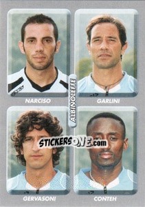 Sticker Narciso / Garlini / Gervasoni / Conteh - Calciatori 2008-2009 n. 483 - Panini