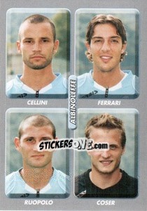 Sticker Cellini / Ferrari / Ruopolo / Coser - Calciatori 2008-2009 n. 487 - Panini