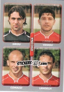 Cromo Sirigi / Vanigli / Comazzi / Langella - Calciatori 2008-2009 - Panini