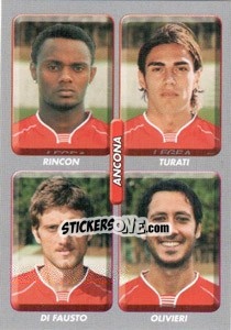Sticker Rincon / Turali / Di Fausto / Olivieri - Calciatori 2008-2009 n. 490 - Panini