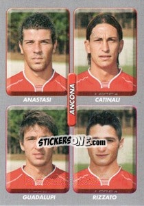 Sticker Anastasi / catinali / guadalupi / rizzato - Calciatori 2008-2009 - Panini