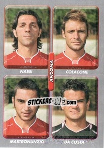 Cromo Nassi / colacone / mastronunzio / da Costa - Calciatori 2008-2009 - Panini