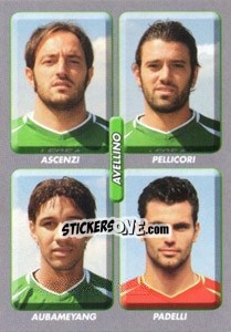 Sticker Ascenzi / Pellicori / Aubameyang / Padelli - Calciatori 2008-2009 n. 506 - Panini