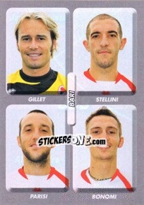 Sticker Gillet / Stellini / Parisi / Bonomi - Calciatori 2008-2009 n. 509 - Panini