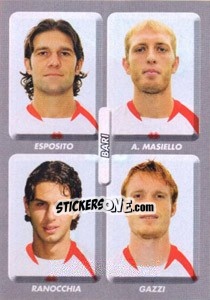 Sticker Esposito / Masiello / Andrea Ranocchia /  Alessandro Gazzi - Calciatori 2008-2009 n. 510 - Panini