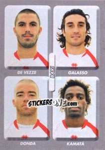 Sticker de Vezze / Galasso / Donda / Kamata - Calciatori 2008-2009 n. 511 - Panini