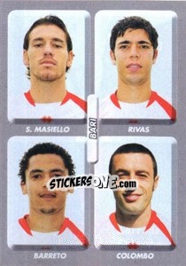 Sticker Masiello / Rivas / Paulo Barreto / Colombo - Calciatori 2008-2009 n. 512 - Panini