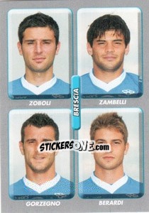 Sticker Zoboli / Zambelli / Gorzegno / Berardi - Calciatori 2008-2009 - Panini