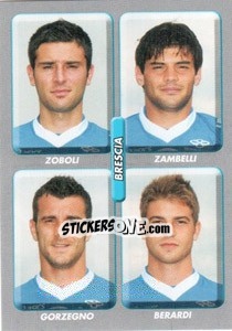 Sticker Zoboli / Zambelli / Gorzegno / Berardi - Calciatori 2008-2009 n. 516 - Panini
