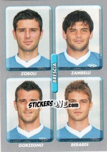 Cromo Zoboli / Zambelli / Gorzegno / Berardi - Calciatori 2008-2009 - Panini