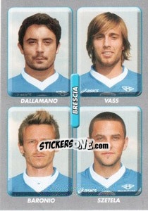 Sticker Dallamano / Vass / Baronio / Szetela - Calciatori 2008-2009 n. 517 - Panini