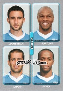 Sticker Zambrella / Forfune / Taddei / Savio - Calciatori 2008-2009 n. 518 - Panini