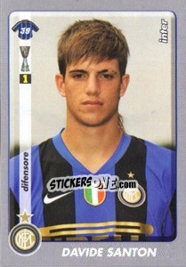 Sticker Davide Santon - Calciatori 2008-2009 n. A45 - Panini