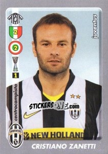 Cromo Cristiano Zanetti - Calciatori 2008-2009 - Panini