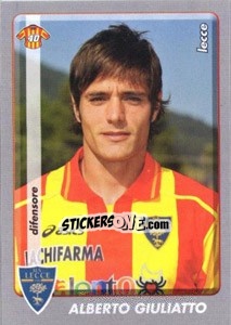 Sticker Alberto Giuliatto - Calciatori 2008-2009 n. A61 - Panini
