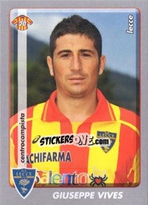 Cromo Giuseppe Vives - Calciatori 2008-2009 - Panini