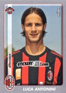 Sticker Luca Antonini - Calciatori 2008-2009 n. A68 - Panini