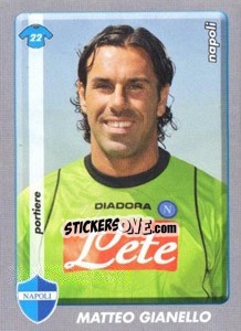 Figurina Matteo Gianello - Calciatori 2008-2009 - Panini