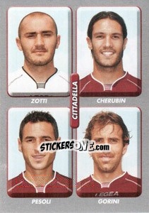 Sticker Zotti / Cherubin / Pesoli / Gorini - Calciatori 2008-2009 - Panini
