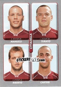 Sticker Manucci / turato / riberto / carleri - Calciatori 2008-2009 n. 523 - Panini