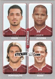 Sticker Volpe / Oliveira / Bonvissuto / Rossi - Calciatori 2008-2009 n. 525 - Panini